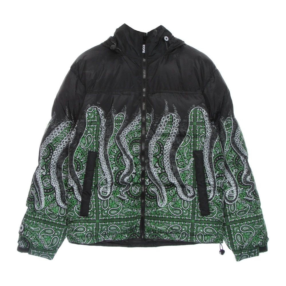 Octopus Zwarte Bandana Donsjas Black Heren