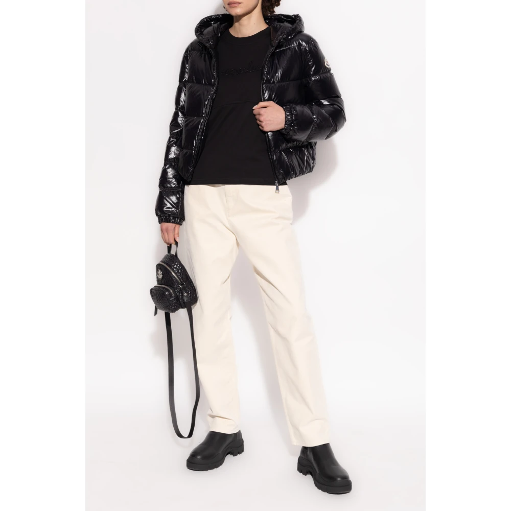 Moncler T-shirt met logo Black Dames
