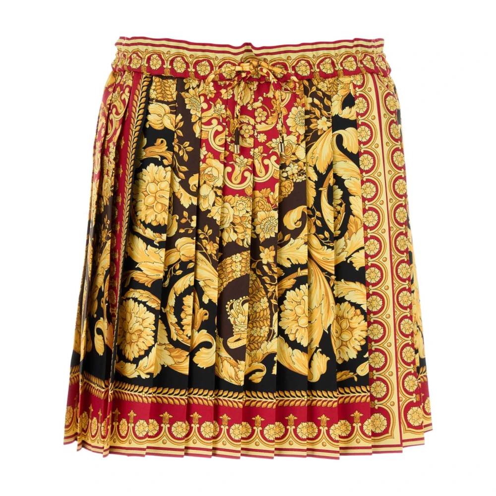 Versace Women's Multicolor Pleated Skirt - Short Skirts - S - Skirts