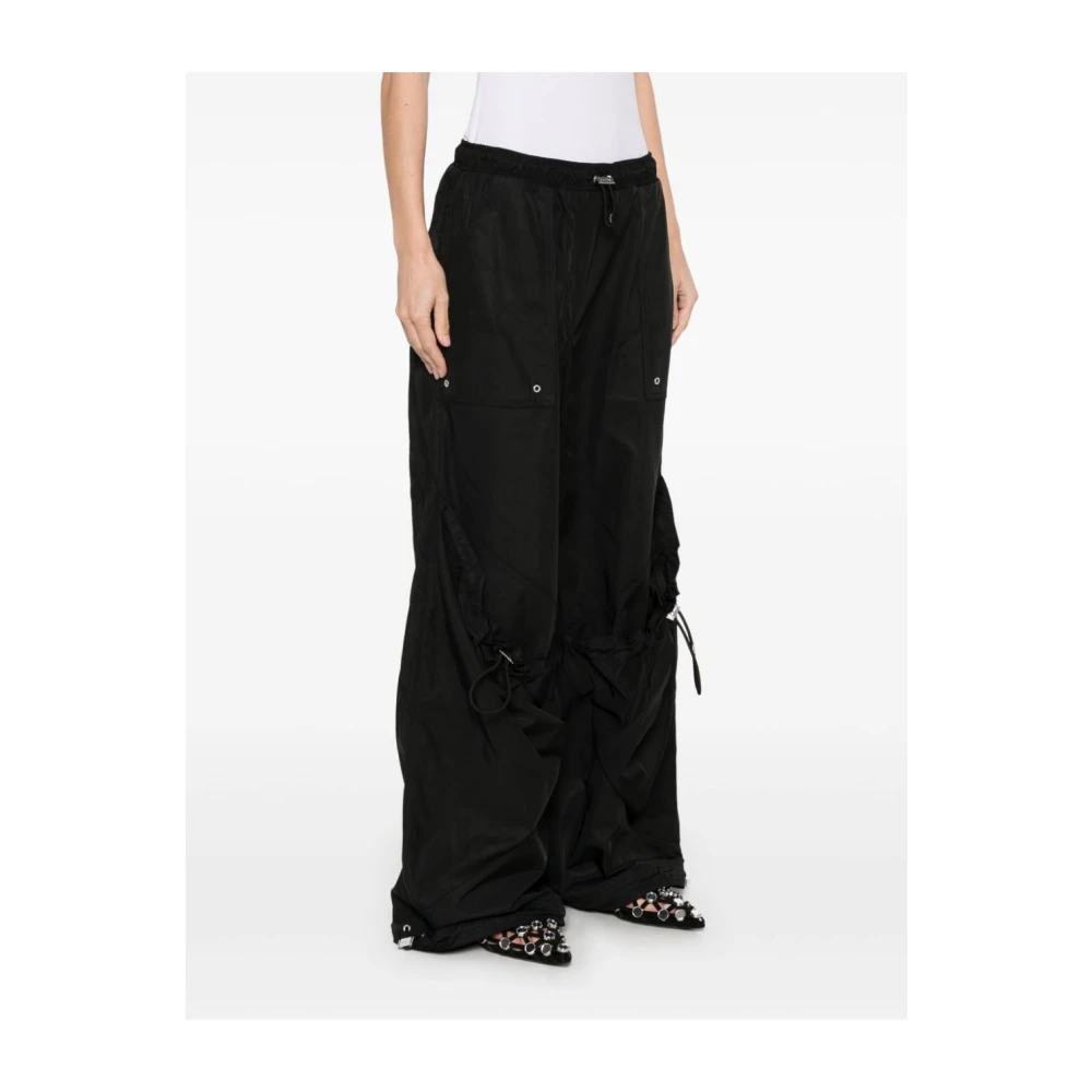 The Attico Wijde Broek Pant 100 Black Dames