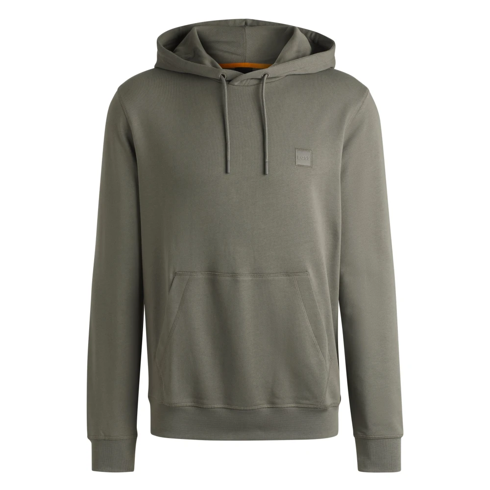 Boss Orange Stijlvolle Oranje Hoodie Gray Heren