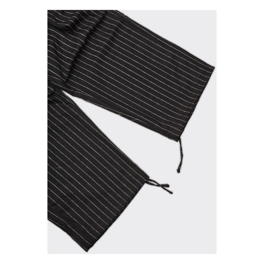 A Paper Kid Cargo Flanel Zwarte Broek Black Heren