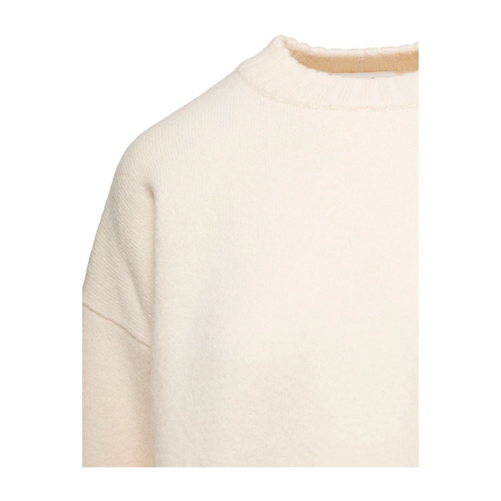 Jil Sander Witte Creweck Sweaters White Dames