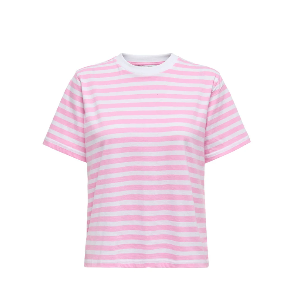 Only Gestreept T-shirt Pink Dames