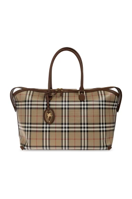 Medium Check Zip Tote Bag