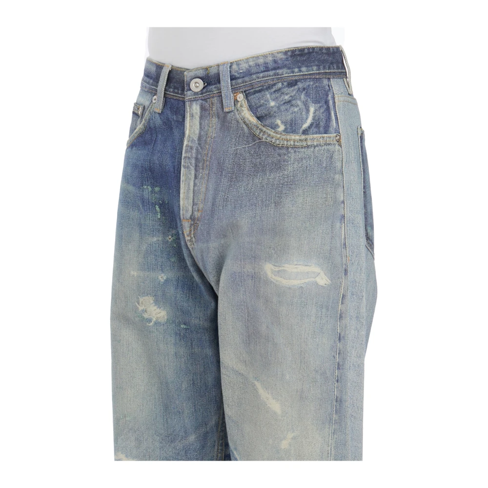 Our Legacy Digitale Print Jeans Derde Snit Blue Heren