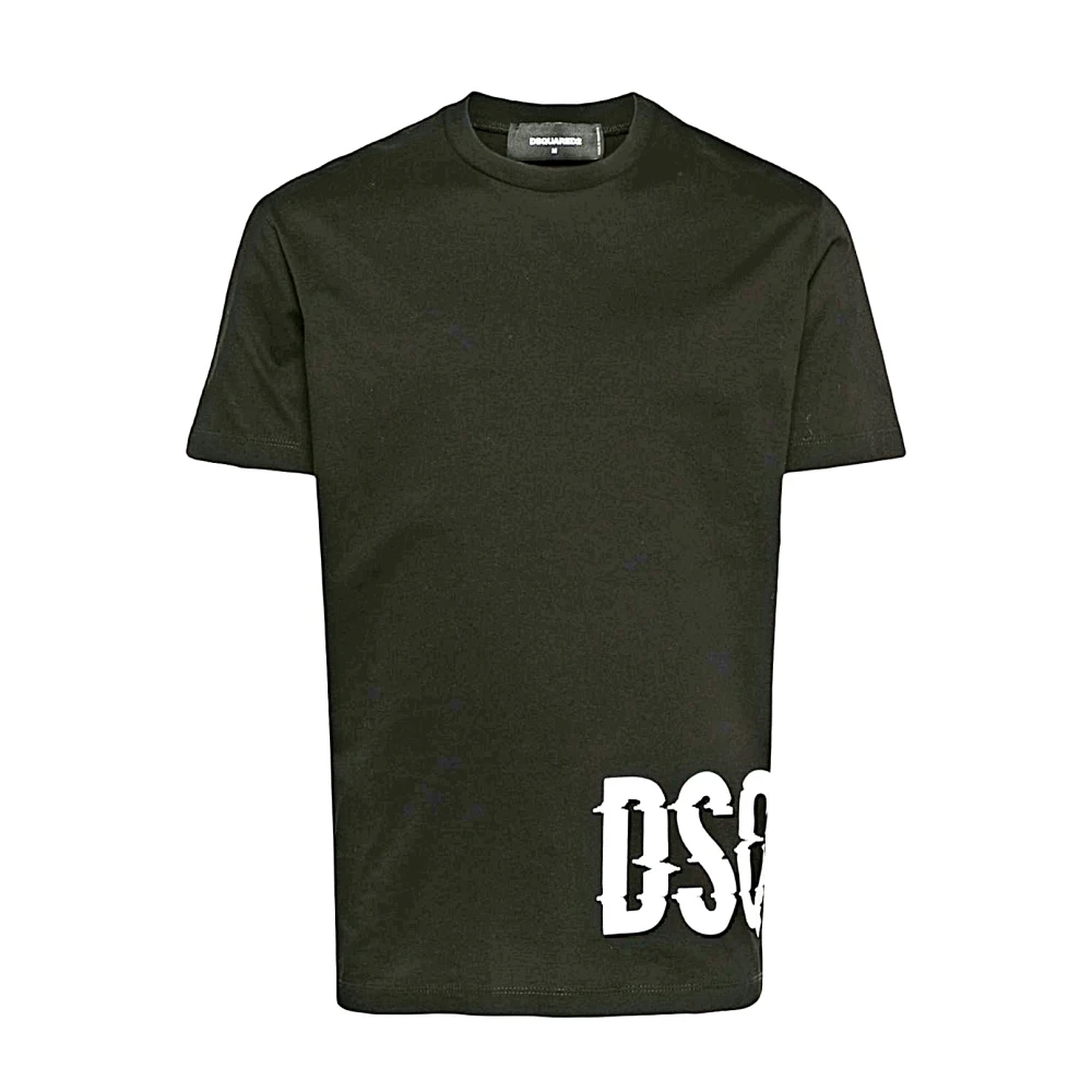 Dsquared2 Casual Katoenen T-shirt Green Heren