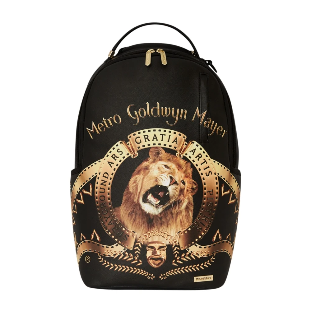Sprayground Black Backpacks, Female, One Size, City Travel Backpack Roaring Lion