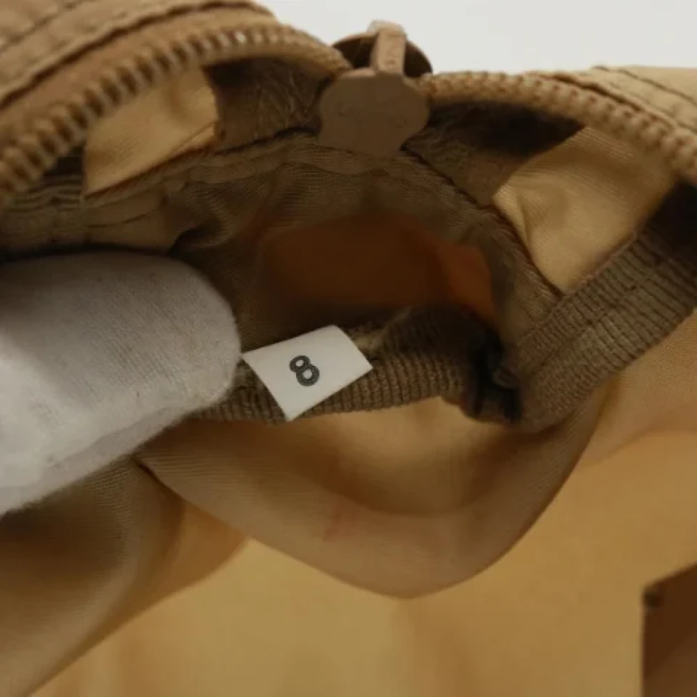 Prada Vintage Pre-owned Fabric clutches Beige Dames