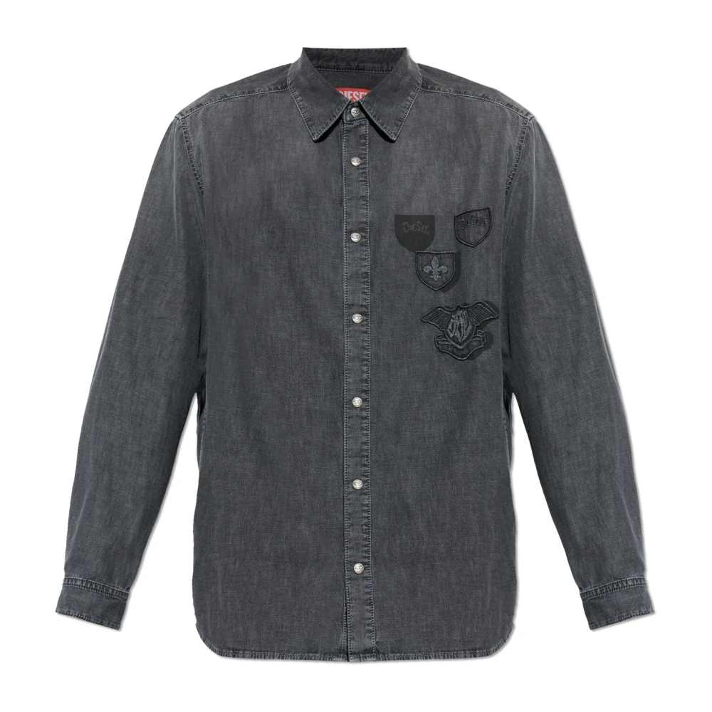Diesel Hombre Gris - Camisa D-Simply-S15 - Shirts - M