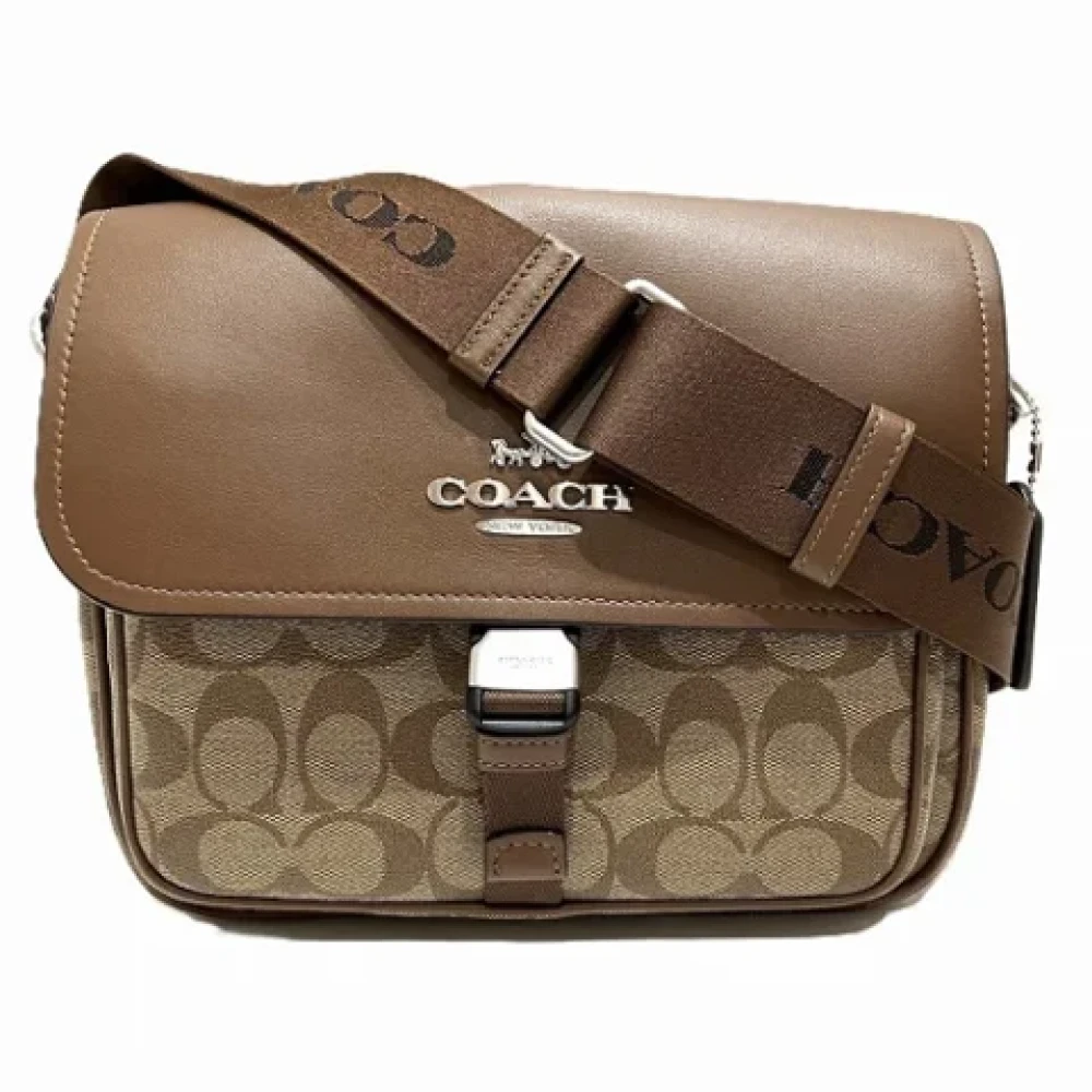 Coach Pre-owned Canvas shoulder-bags Brown Dames