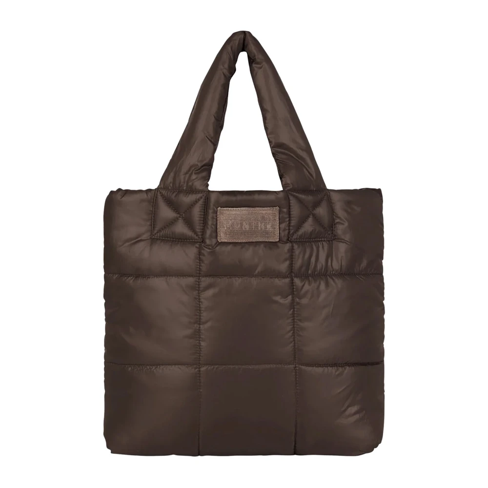 Munthe Elegante Camel Tas met Zacht Handvat Brown Dames