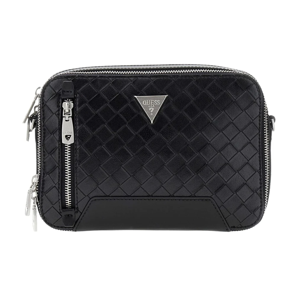 GUESS cross body bag Torino Camera Bag Double Zip Black - Image 3