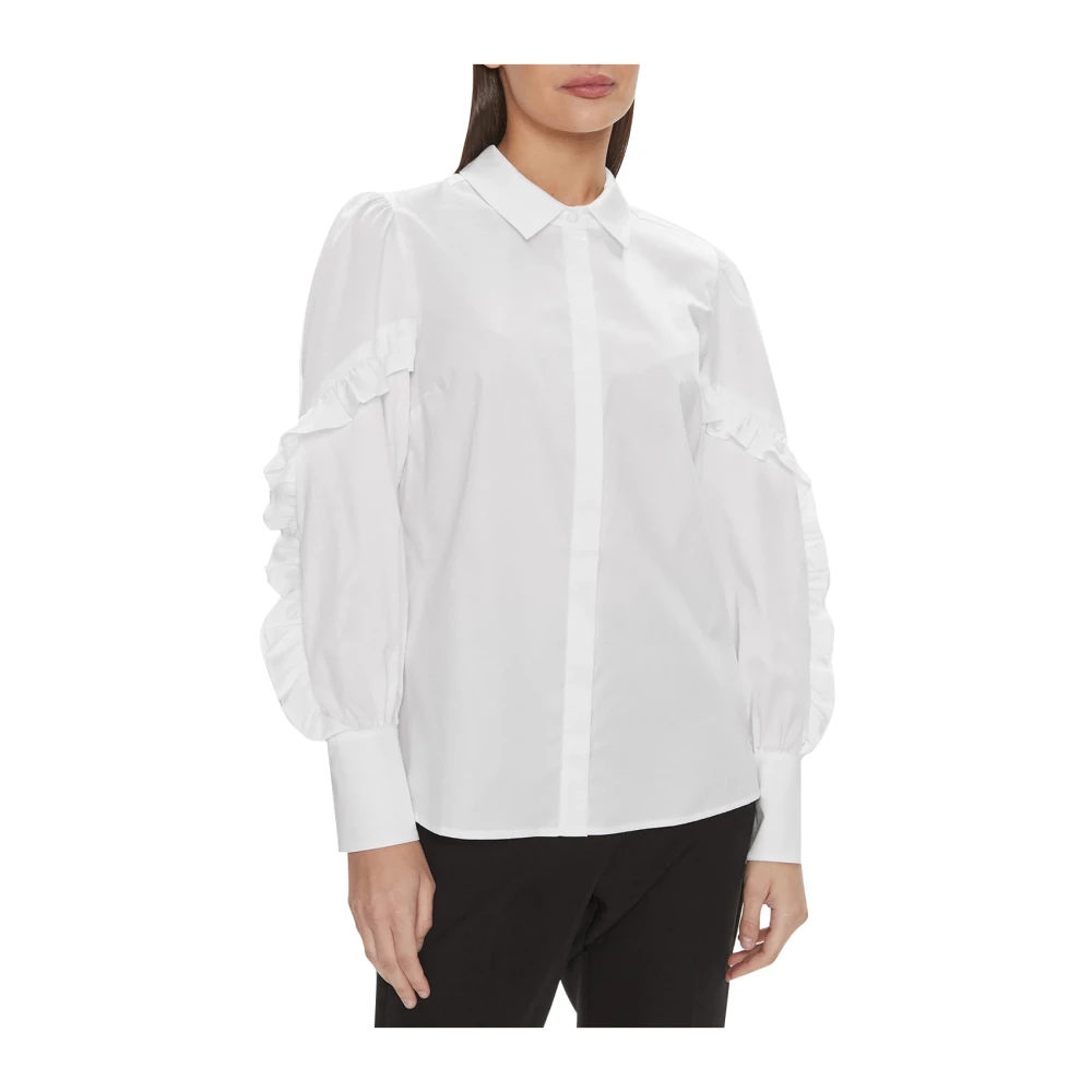 Guess Ruffle Shirt Sophia White Dames