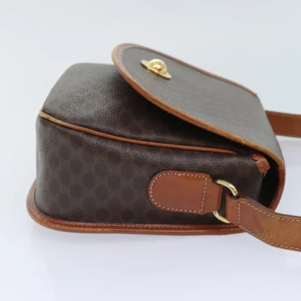 Celine Vintage Pre-owned Canvas shoulder-bags Brown Dames