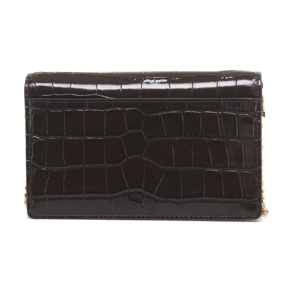 Michael Kors Bruine Schoudertas Krokodillenlook Brown Dames