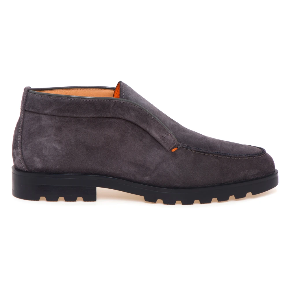 Santoni Purple Ankle Boots, Male, 10 Uk, Desert Boot