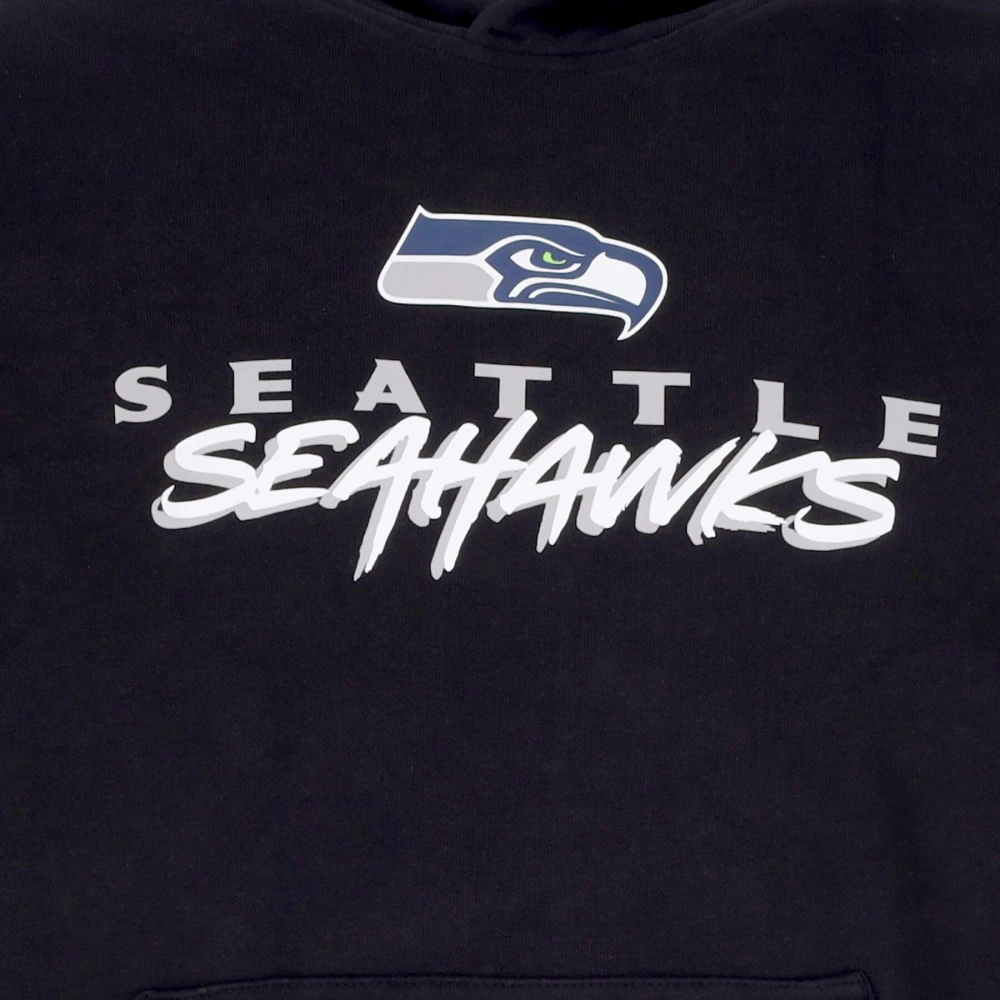 new era Seattle Seahawks Script Hoodie Blue Heren