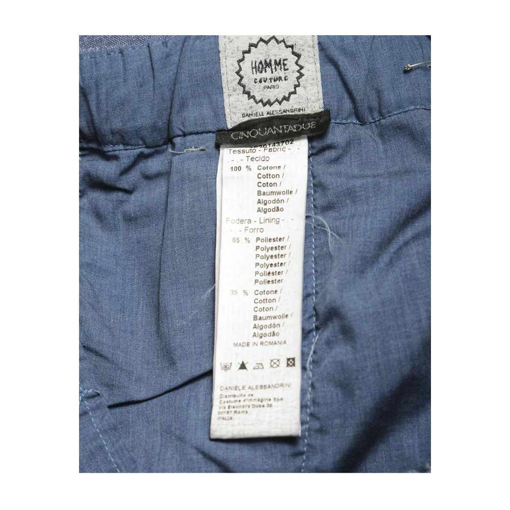 Daniele Alessandrini Katoenen Bermuda Saint Tropez Shorts Blue Heren