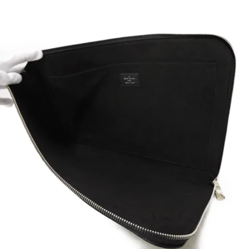 Louis Vuitton Vintage Pre-owned Leather clutches Black Dames