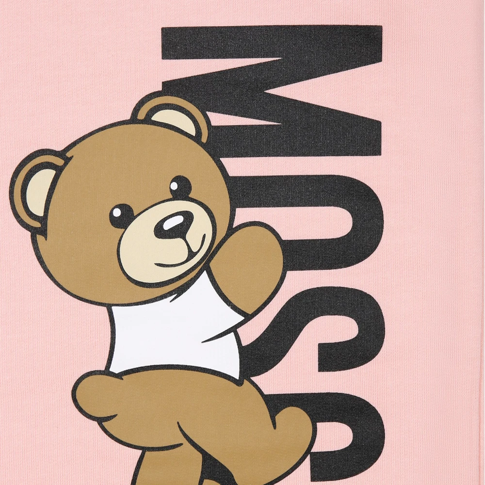 Moschino Roze Katoenen Teddybeer Deken Pink Unisex