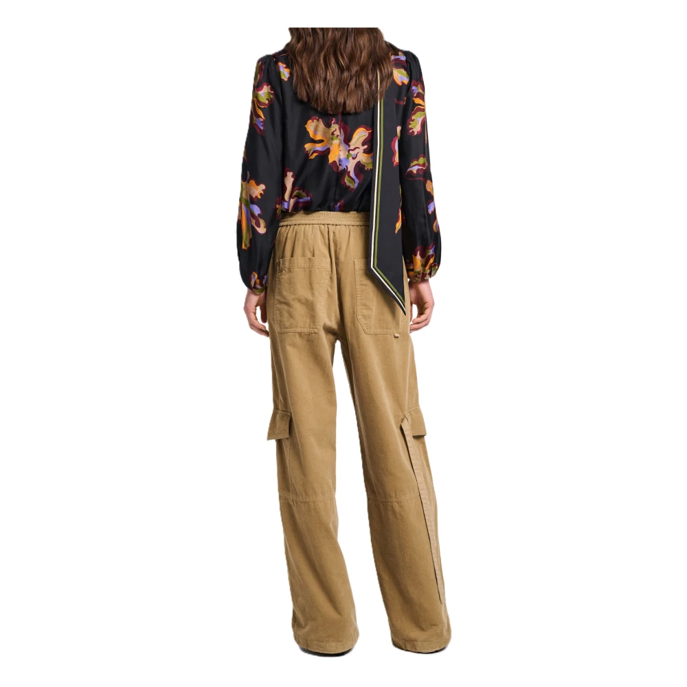 dorothee schumacher Bloemig verleidelijke zijden blouse Black Dames