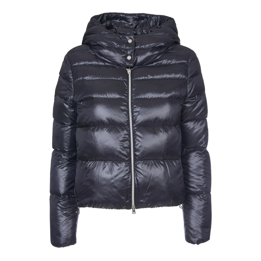 Herno Zwarte Donsjas met Capuchon Black Dames
