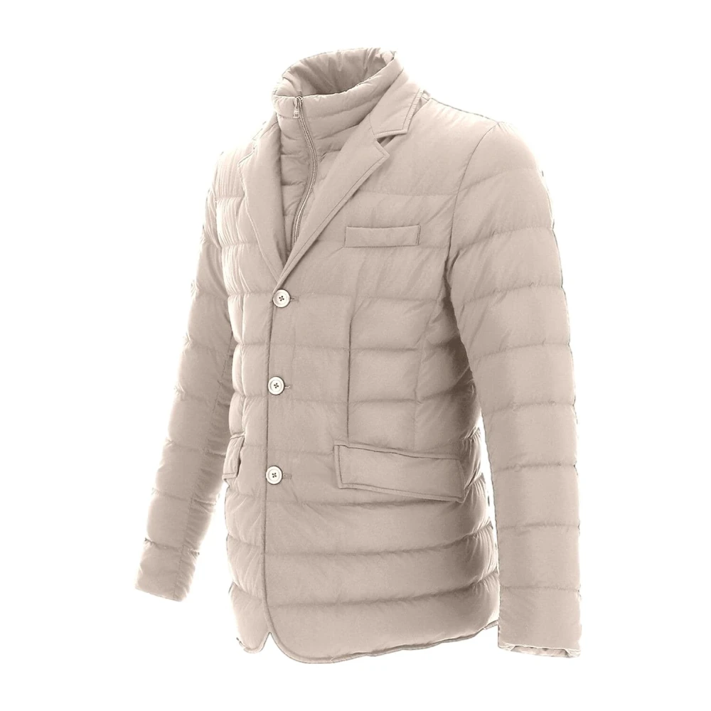 Herno Iconische en veelzijdige jas voor elke gelegenheid Beige Heren