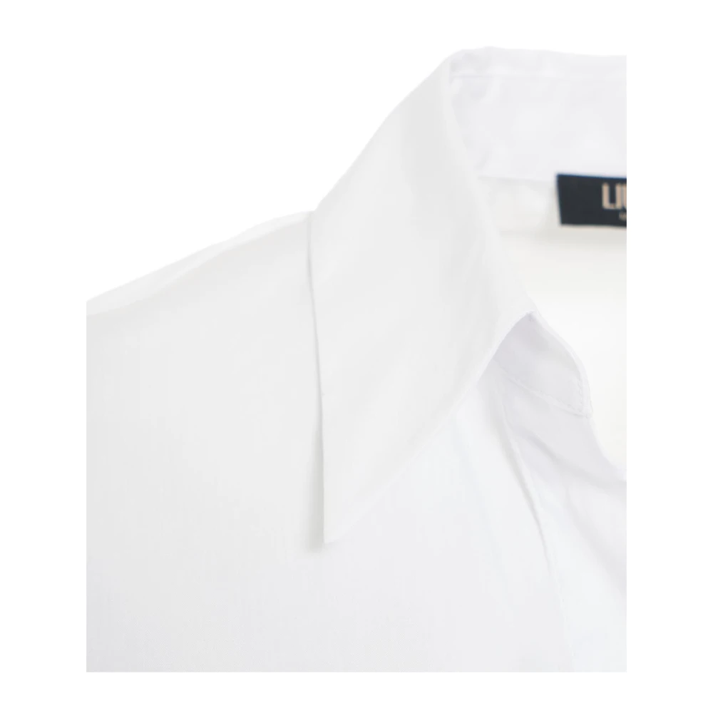 Liu Jo Blouse met logo hanger White Dames