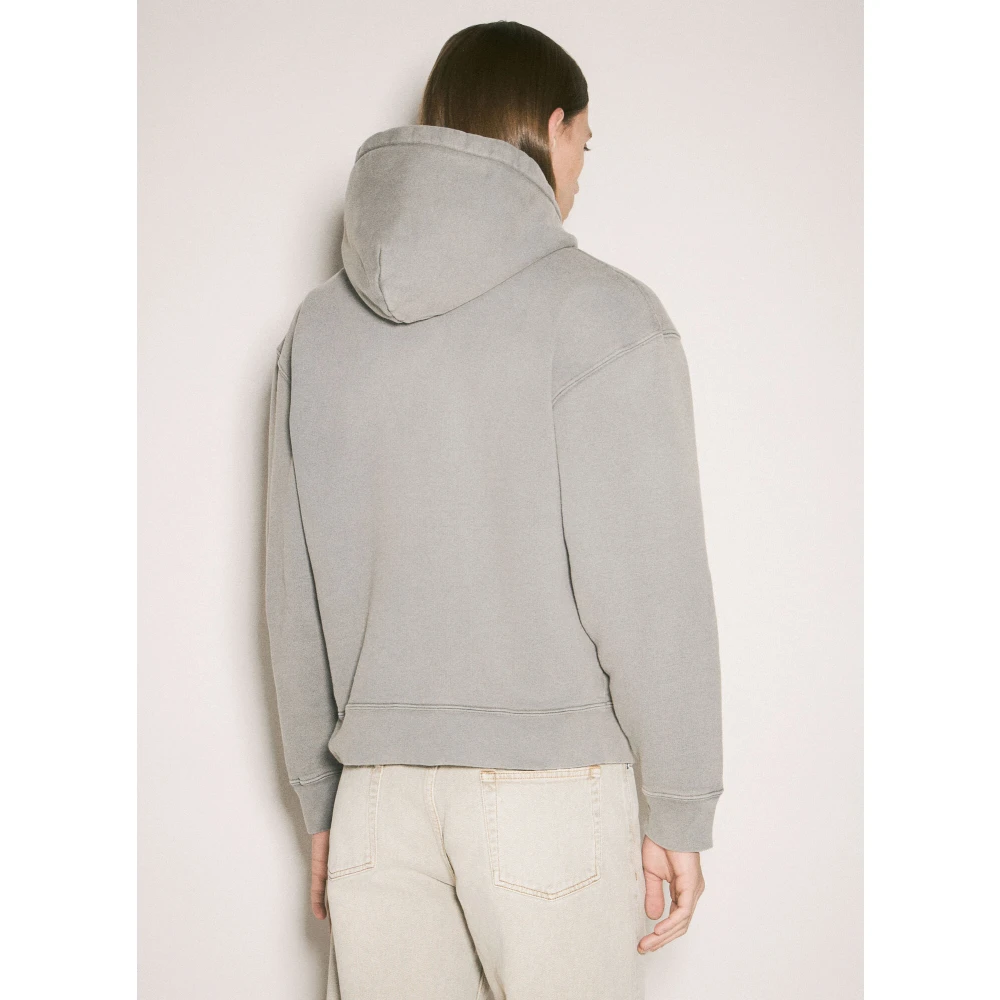 Our Legacy Katoenen Hoodie met Ritssluiting Gray Heren