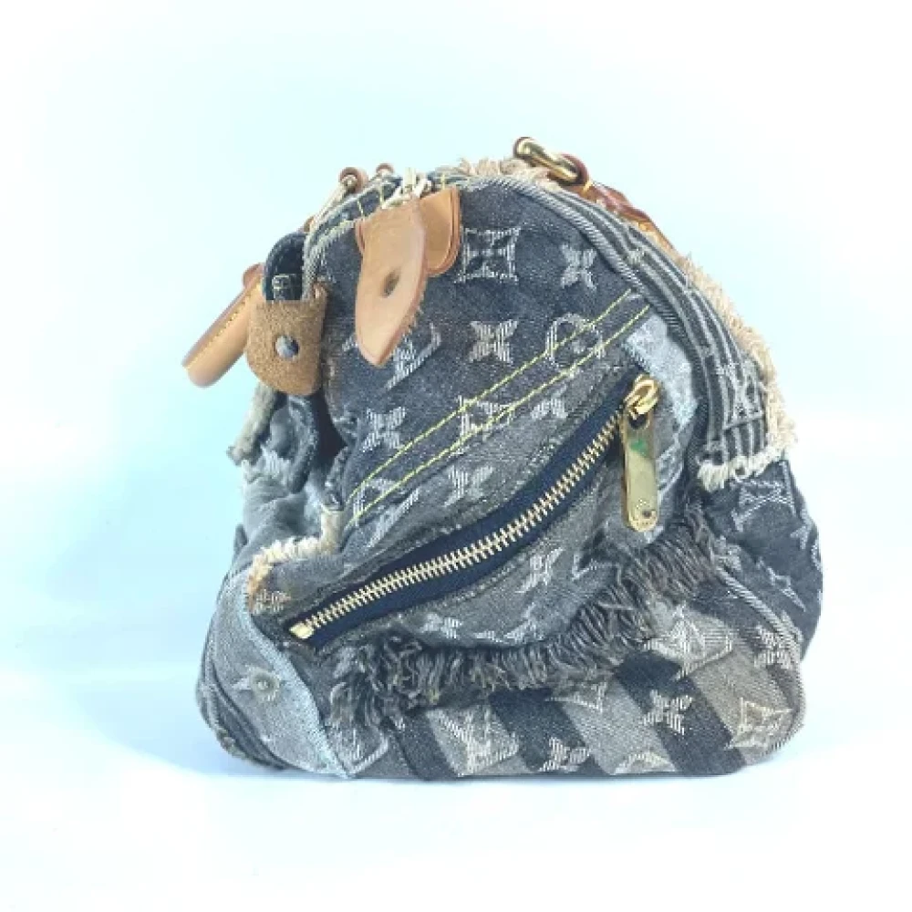 Louis Vuitton Vintage Pre-owned Denim louis-vuitton-bags Black Dames