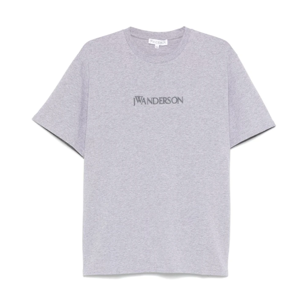 Jw Anderson Men's Gray Crew Neck T-Shirt - T-Shirts - S - Tops