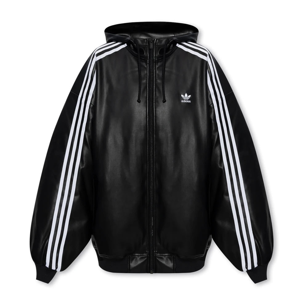 Adidas Originals Adilenium Faux Leather Jas Tussenseizoensjassen Kleding black maat: S beschikbare maaten:XS S M L