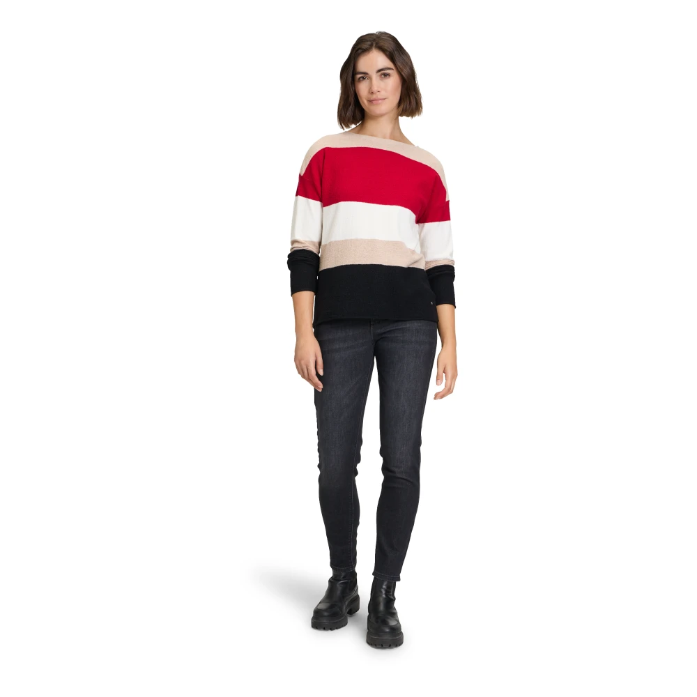 Betty & Co Gestreepte Gebreide Trui Multicolor Dames