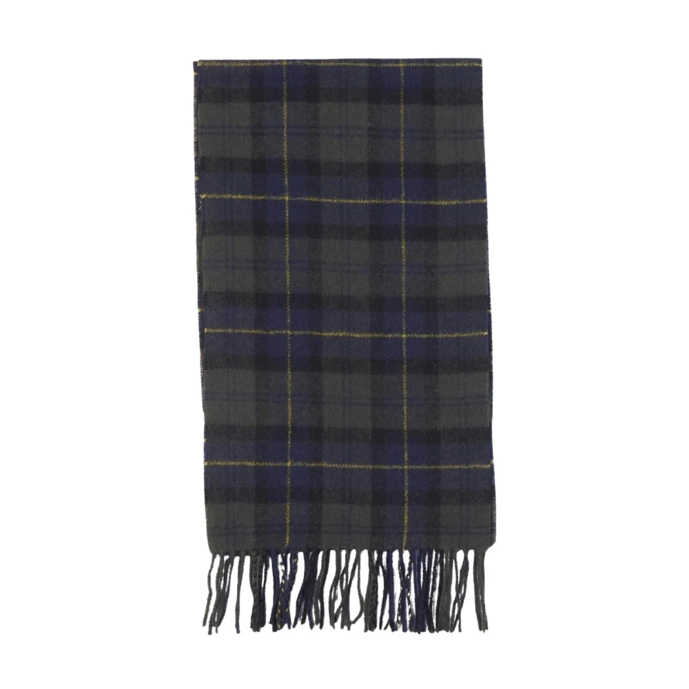 Barbour Tartan Lamswol Sjaal Gray Unisex