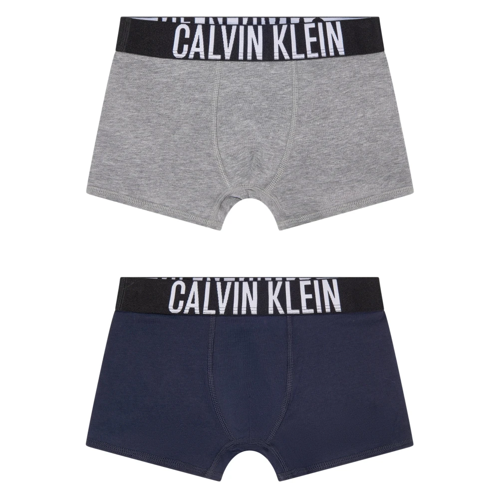 Calvin Klein Boys Gray Kids Boxers, 14 Y, 2 Pack Boxer Shorts Set