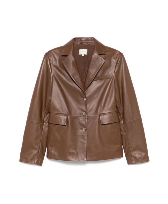 bruine-button-up-bovenkleding-met-zakken