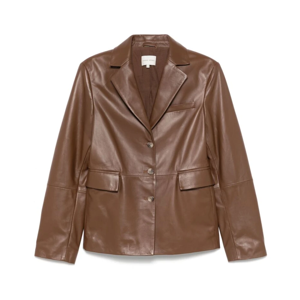 Jackets > Leather Jackets - - Loulou Studio - Modalova