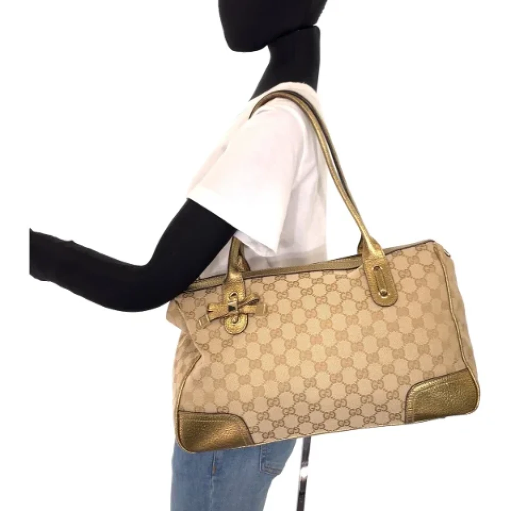 Gucci Vintage Pre-owned Canvas totes Yellow Dames