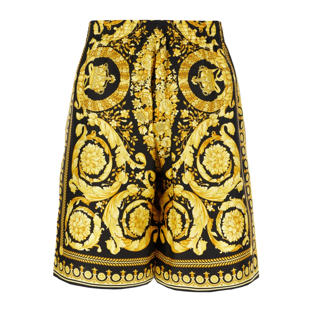 Versace Stijlvolle Bermuda Shorts voor Mannen Yellow Heren