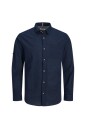 chemise-slim-fit-manches-longues-coton-lin