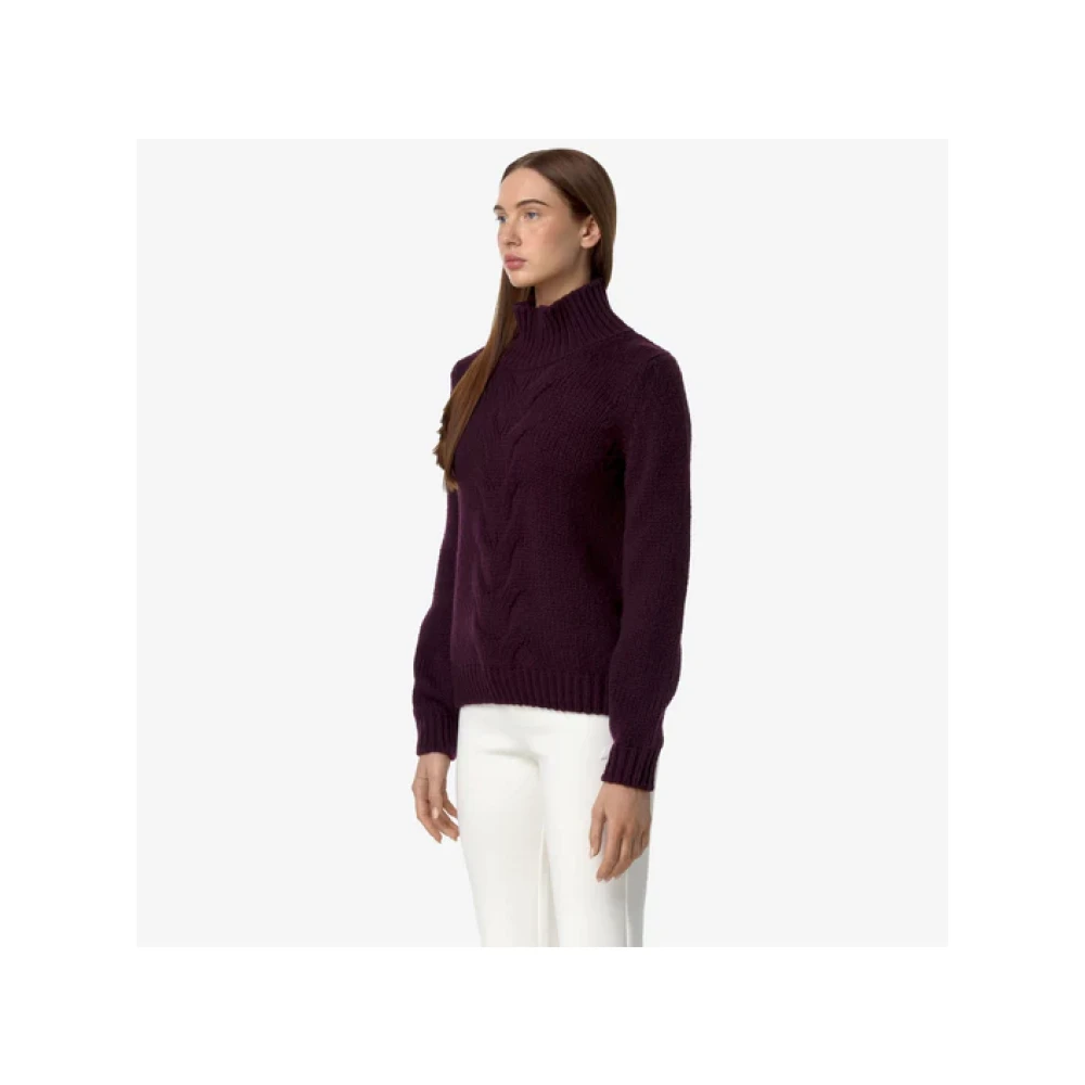 K-way Stijlvolle Gebreide Collectie Purple Dames