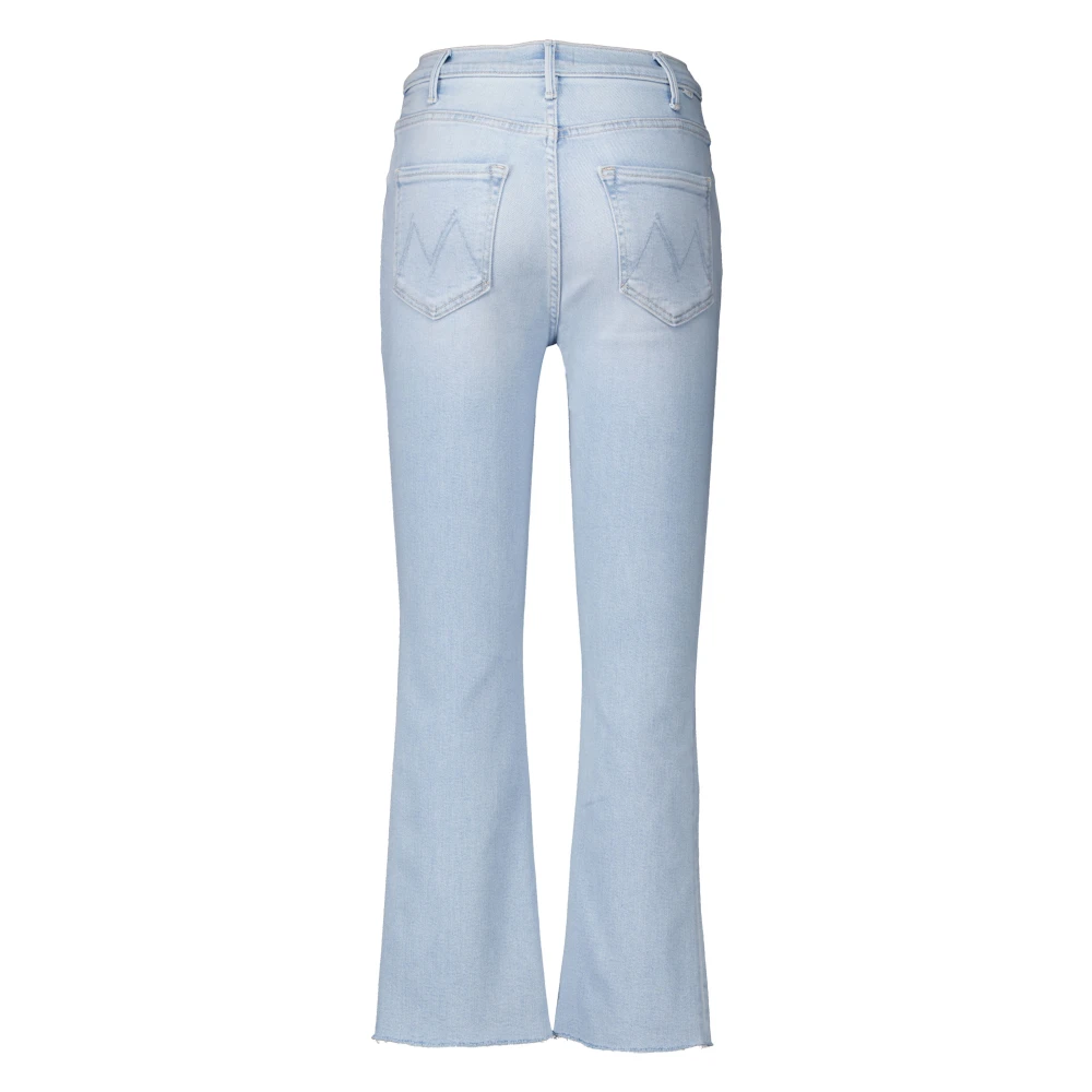 Mother Ankle Fray Jeans in Lichtblauw Blue Dames