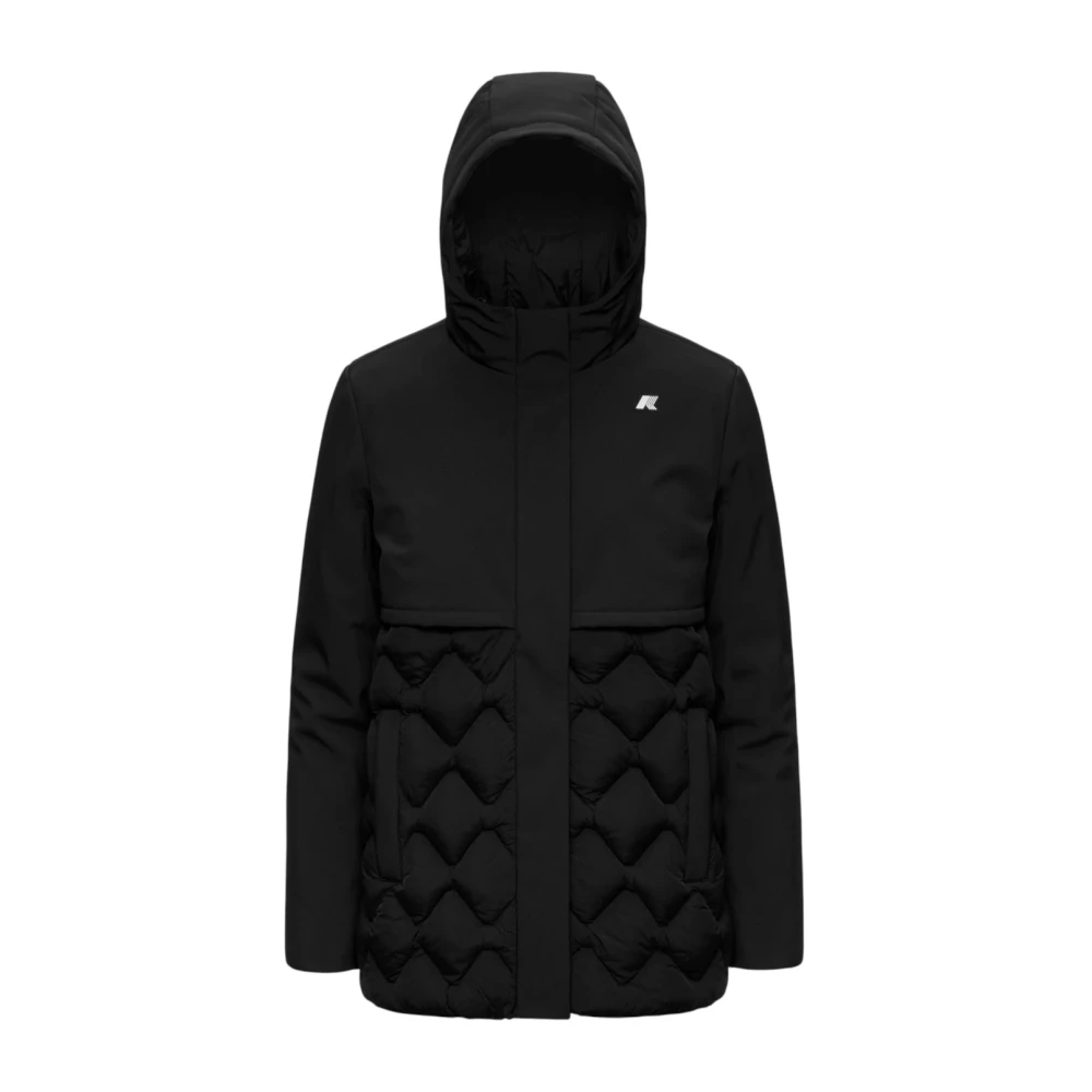 K-Way Donna Nero Giacche, 2XL, New,