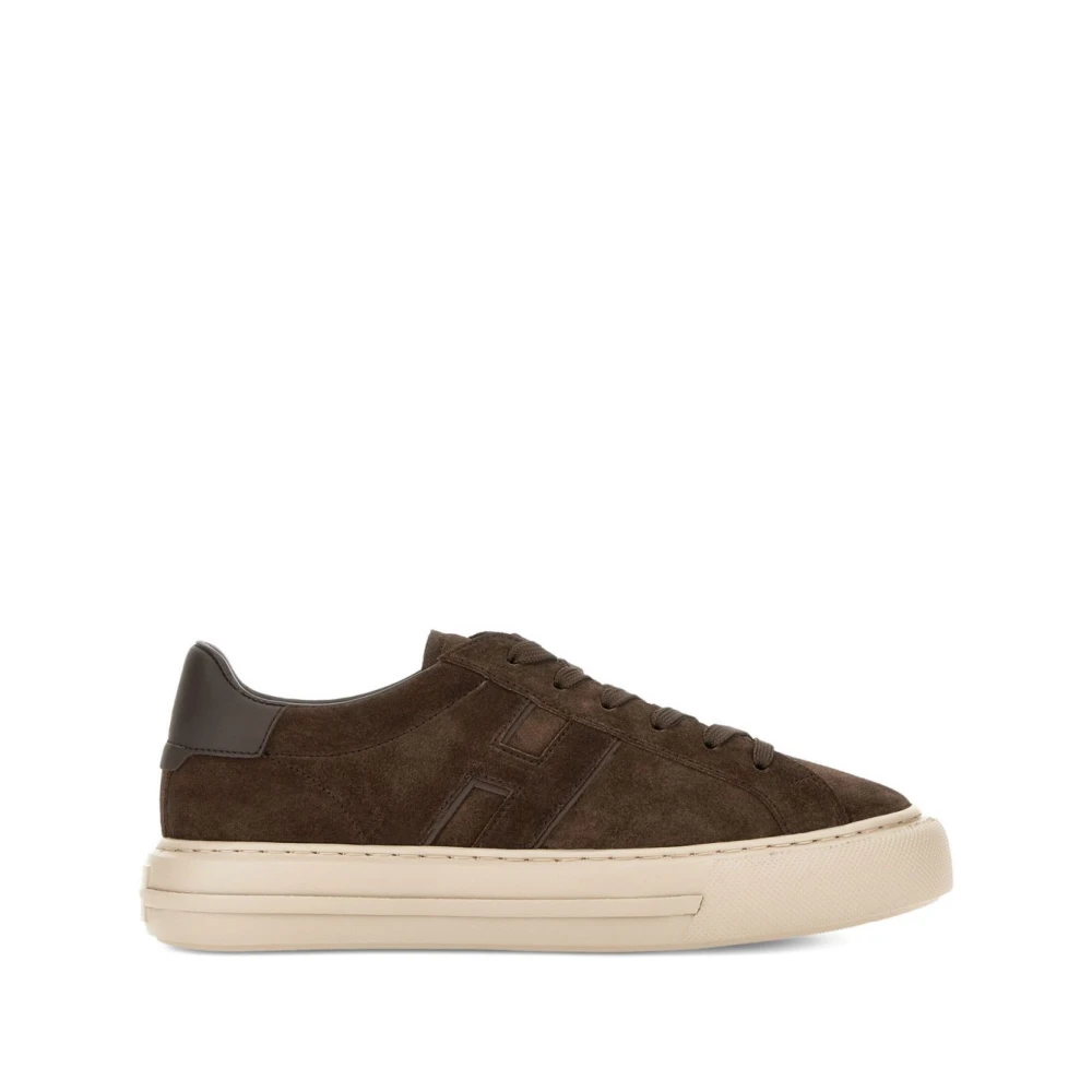 Hogan Men's Brown Leather Trainers For - Sneakers - 7 Uk - Shoes