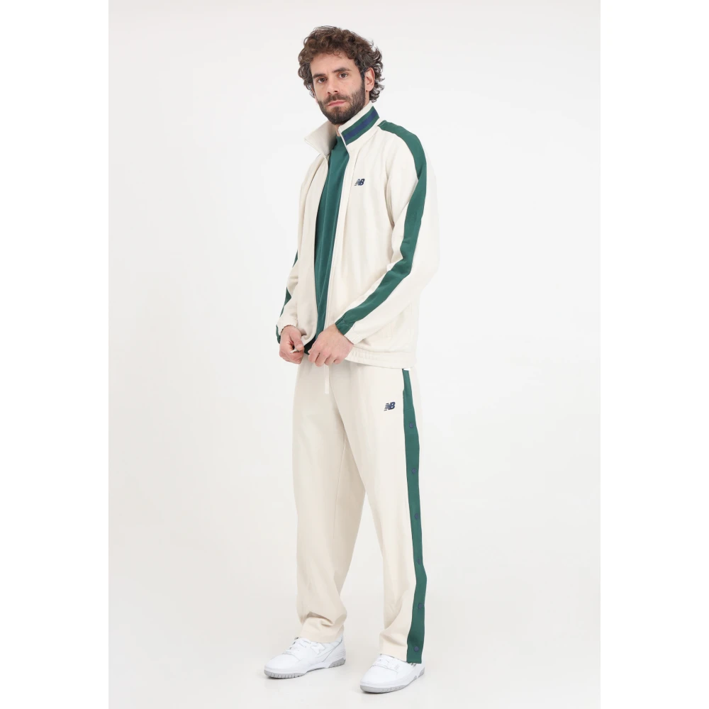 New Balance Beige en Groene Sportswear Snap Pant White Heren