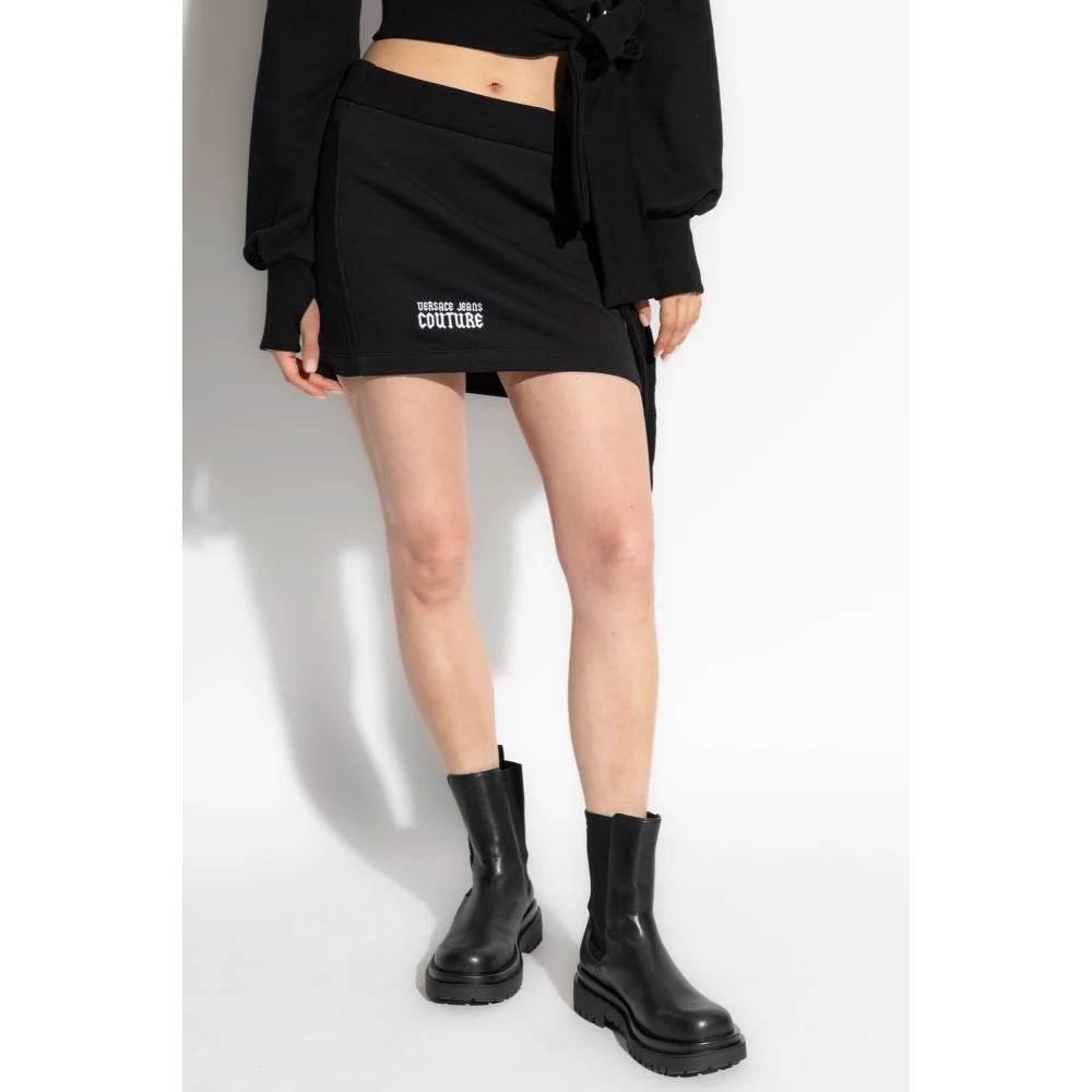Versace Jeans Couture Rok met strikken Black Dames
