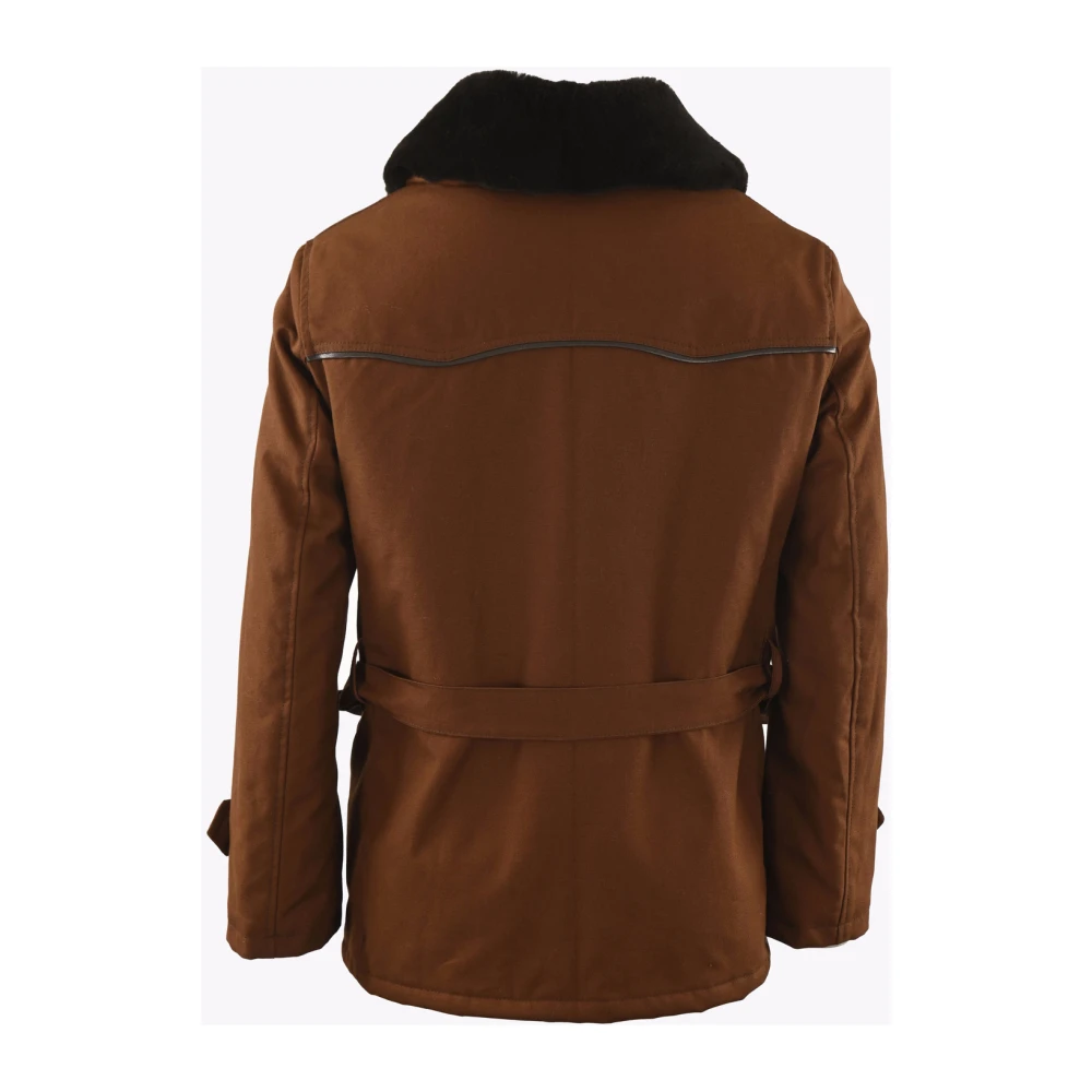 La Canadienne Canadian Brown Military Jacket Brown Heren