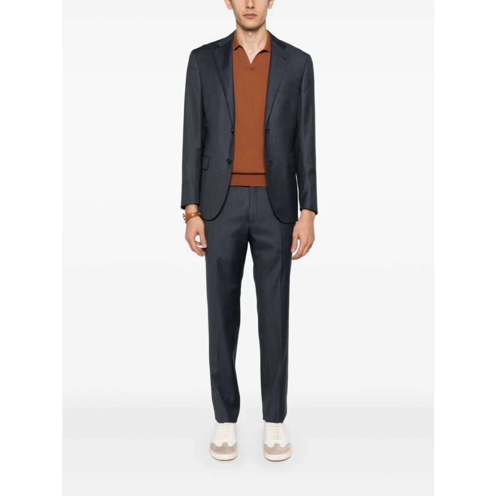 Corneliani Luxe Zwarte Jurk voor Mannen Blue Heren
