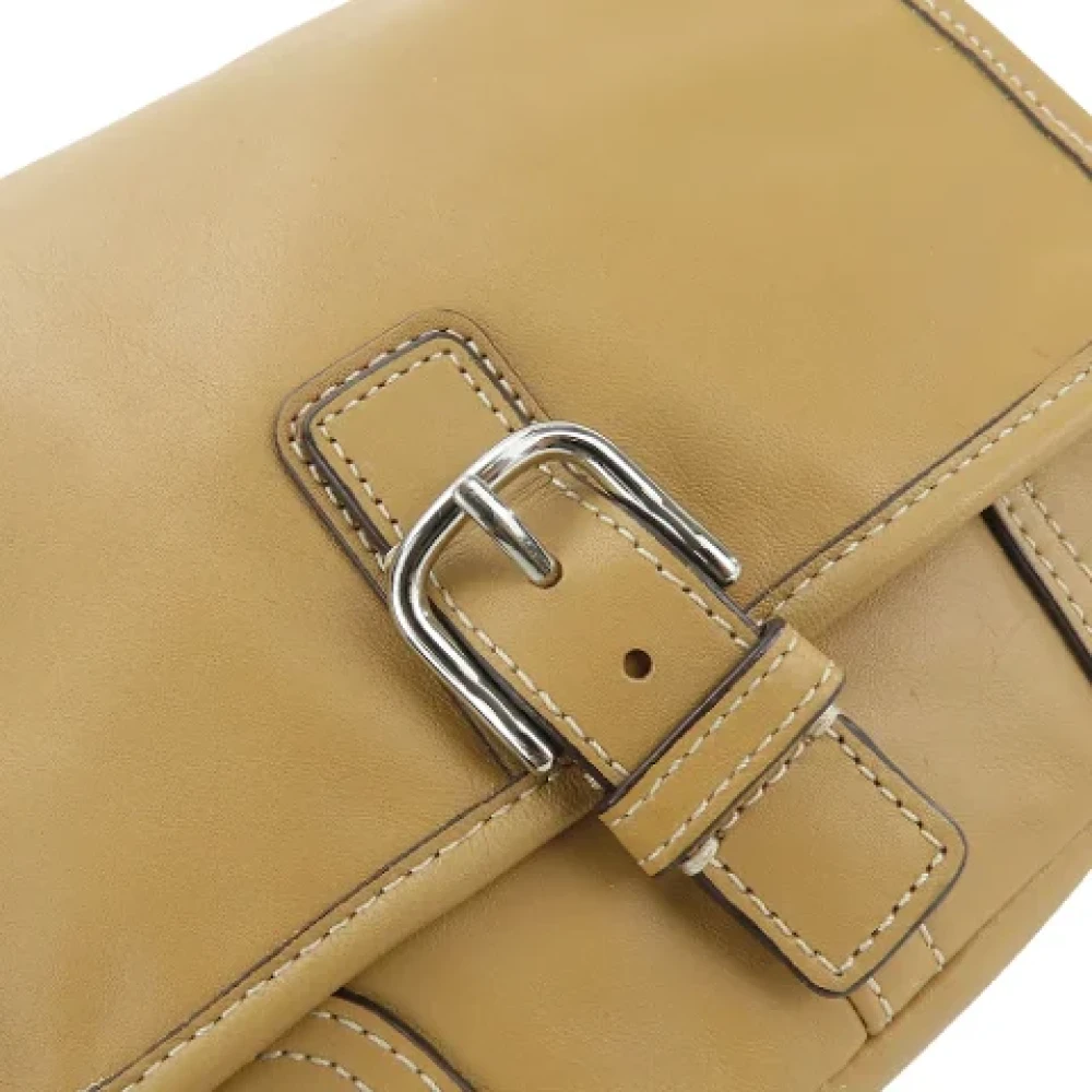 Coach Pre-owned Leather shoulder-bags Brown Dames